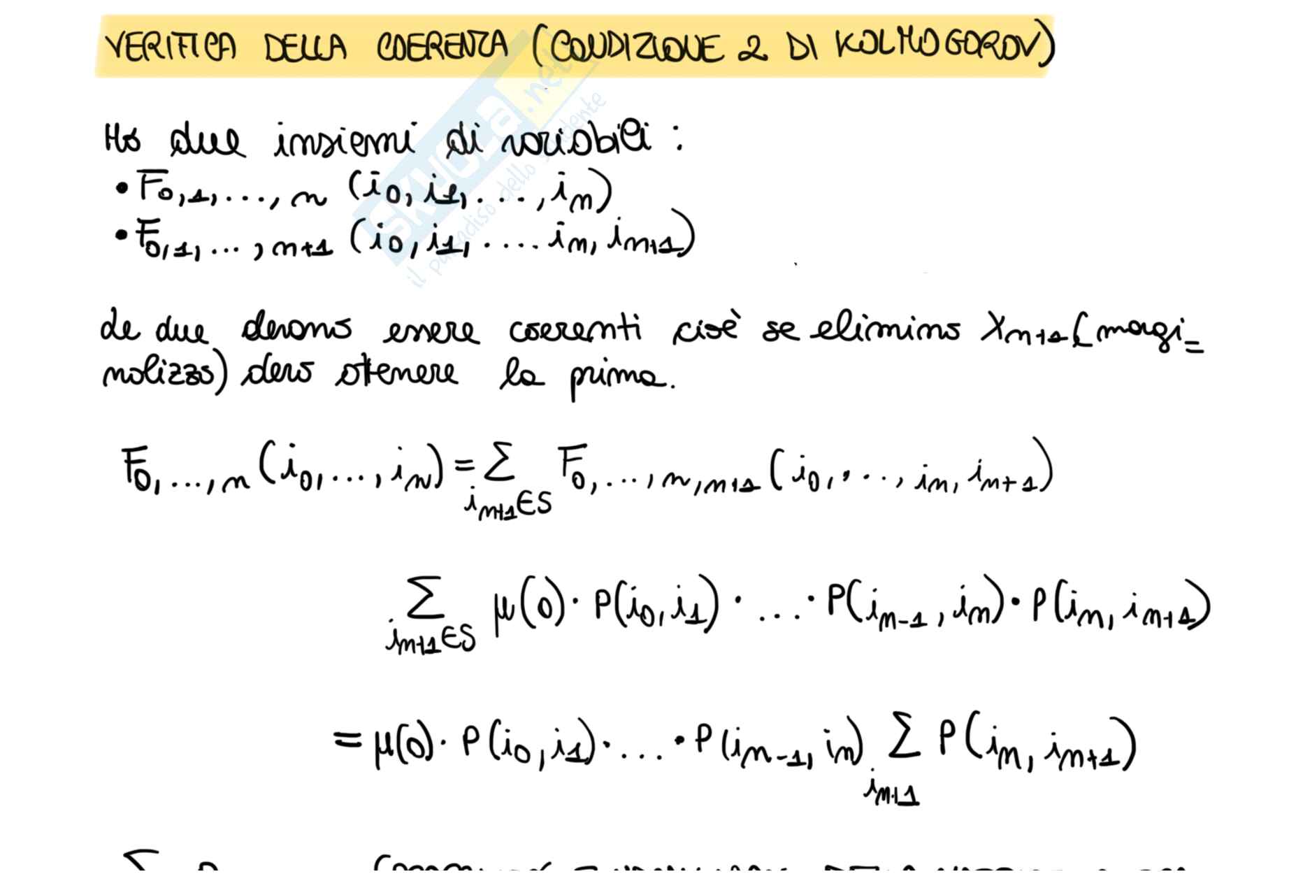 Processi stocastici Pag. 41