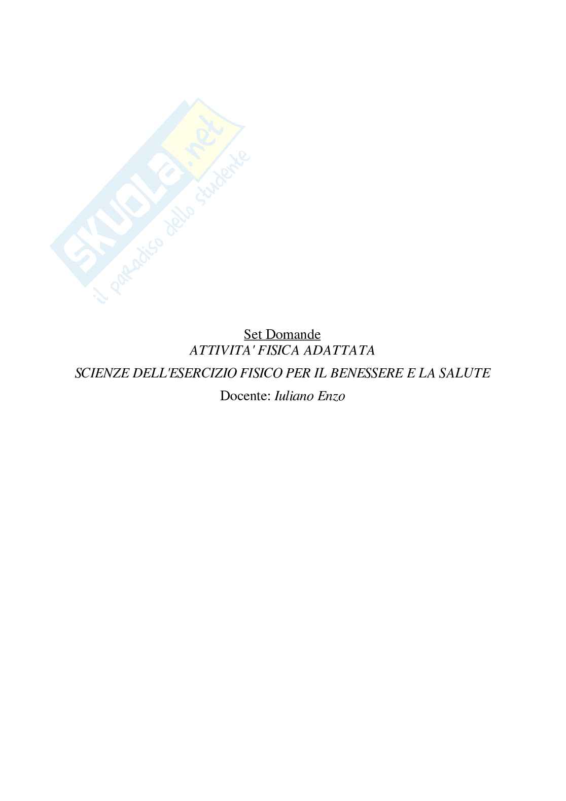Paniere Attività fisica adattata - (2026) - Risposte multiple corrette Pag. 2