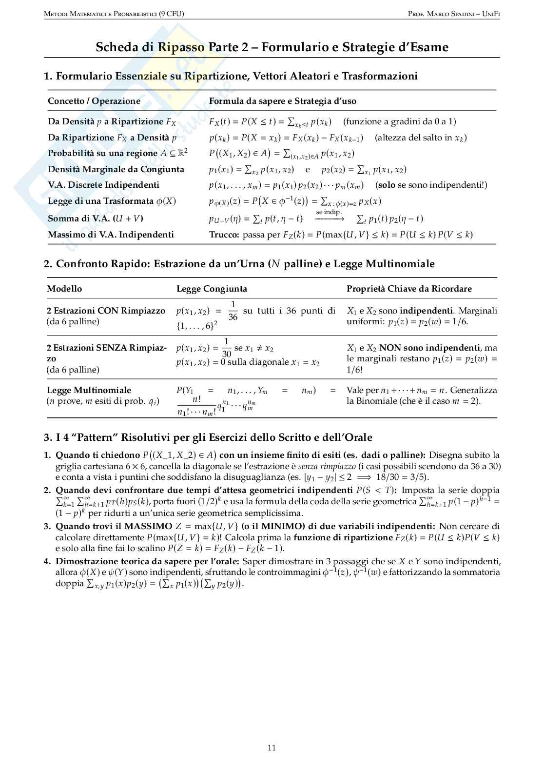 Appunti di Metodi matematici e probabilistici Pag. 11