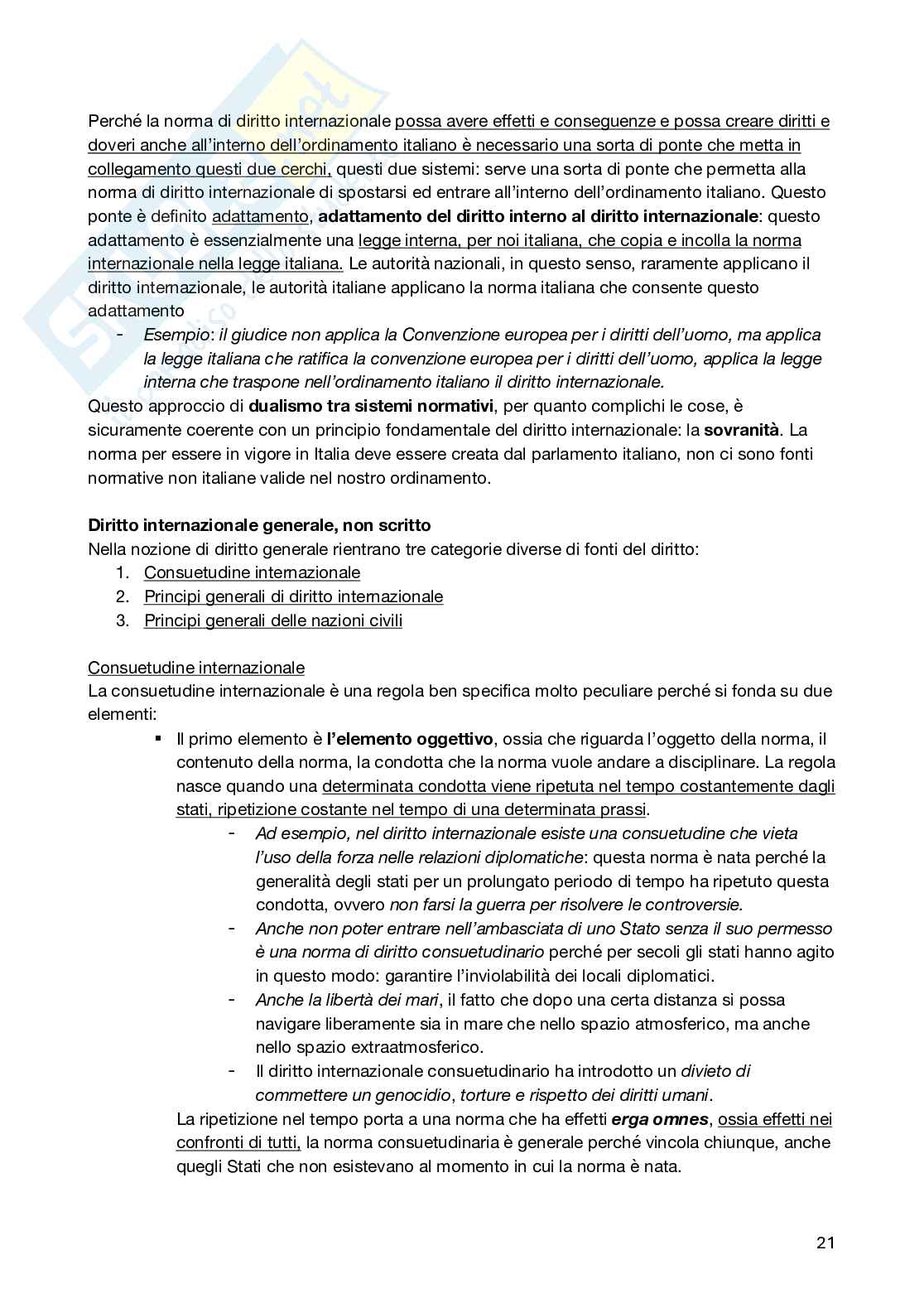 Diritto Internazionale Pag. 21