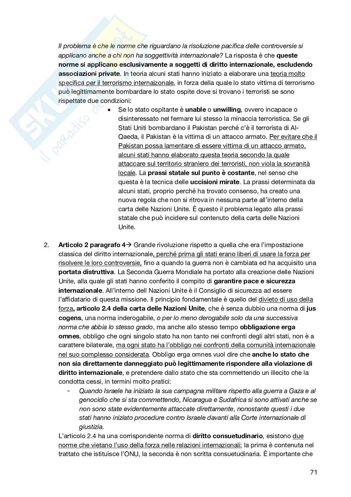 Diritto Internazionale Pag. 71