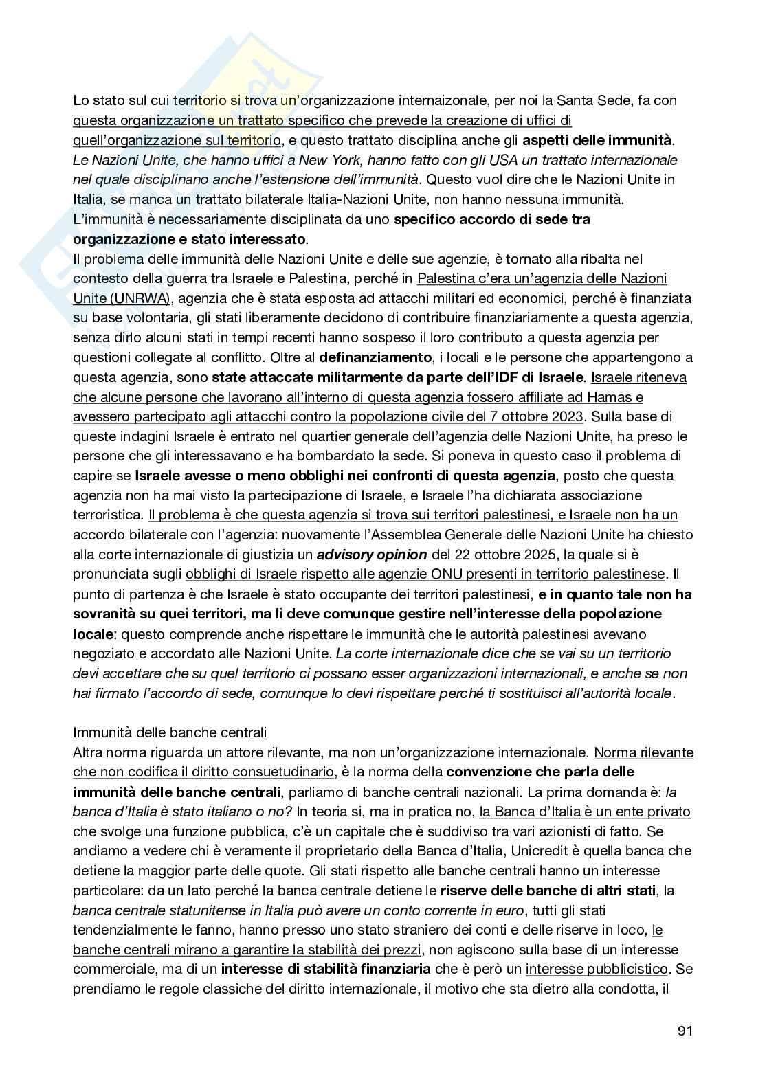 Diritto Internazionale Pag. 91