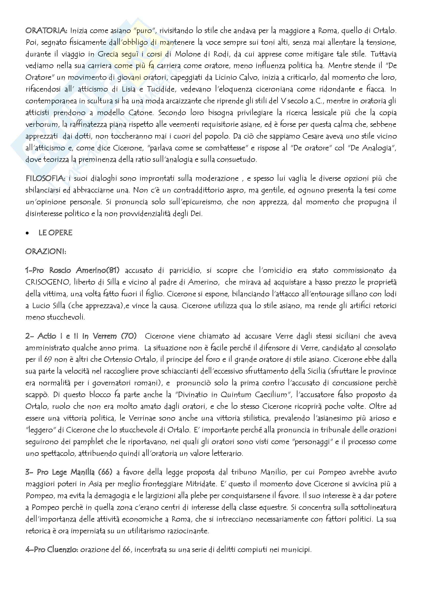 Lezioni, Lingua e letteratura latina Pag. 2