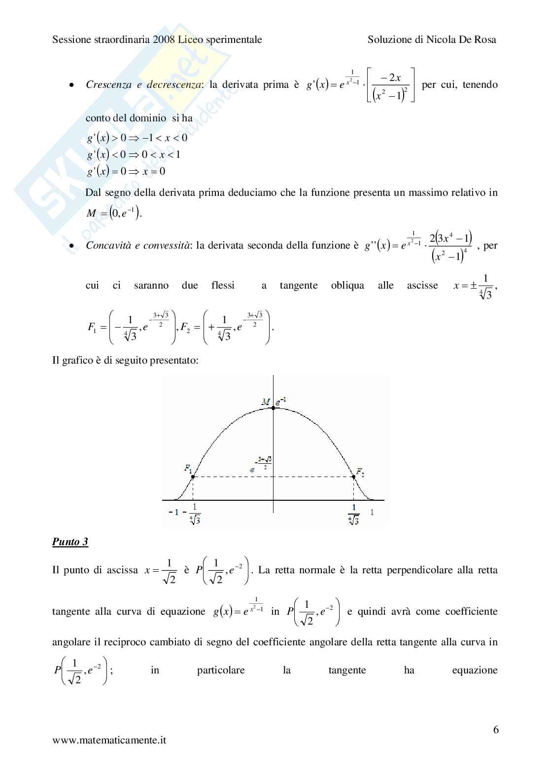 2008. Liceo scientifico PNI sessione straordinaria Pag. 6