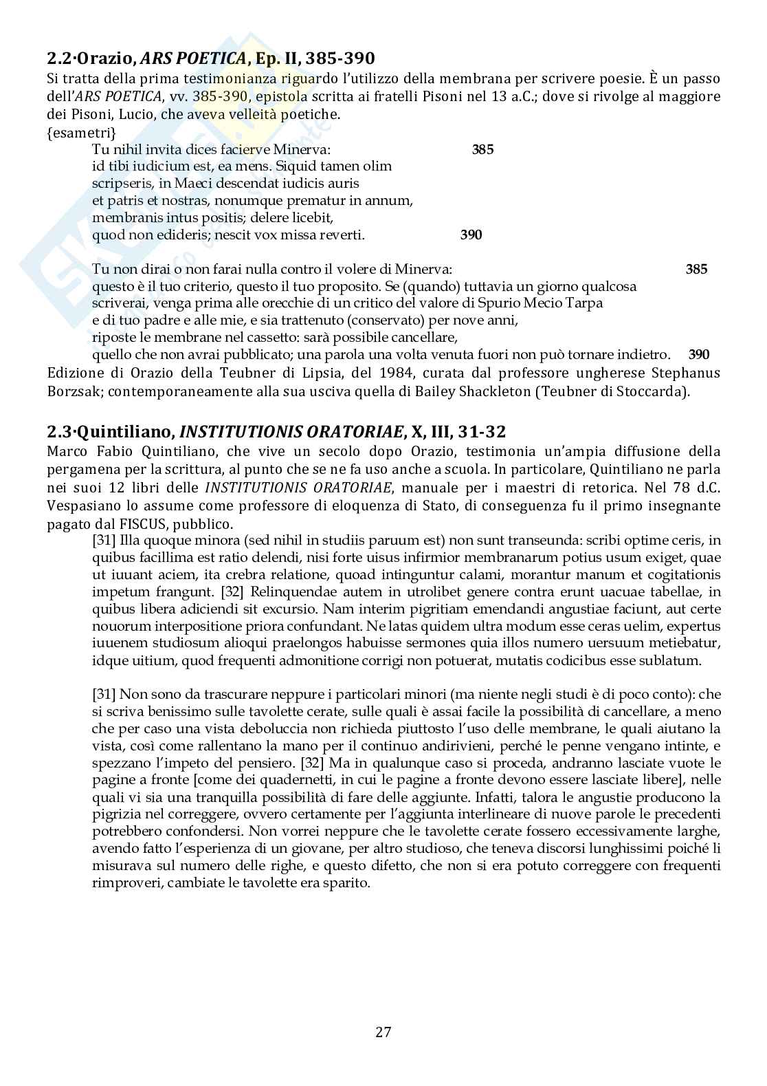 Appunti di Filologia classica Pag. 31