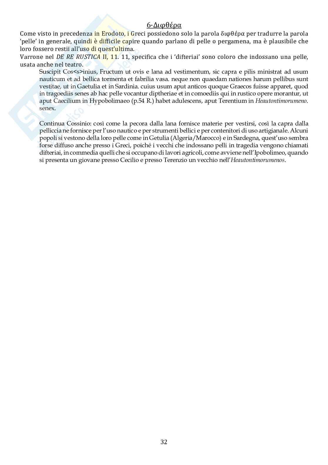 Appunti di Filologia classica Pag. 36