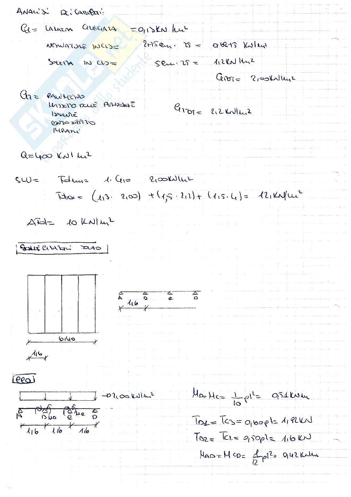 Esercizi di Tecnica delle costruzioni Pag. 11