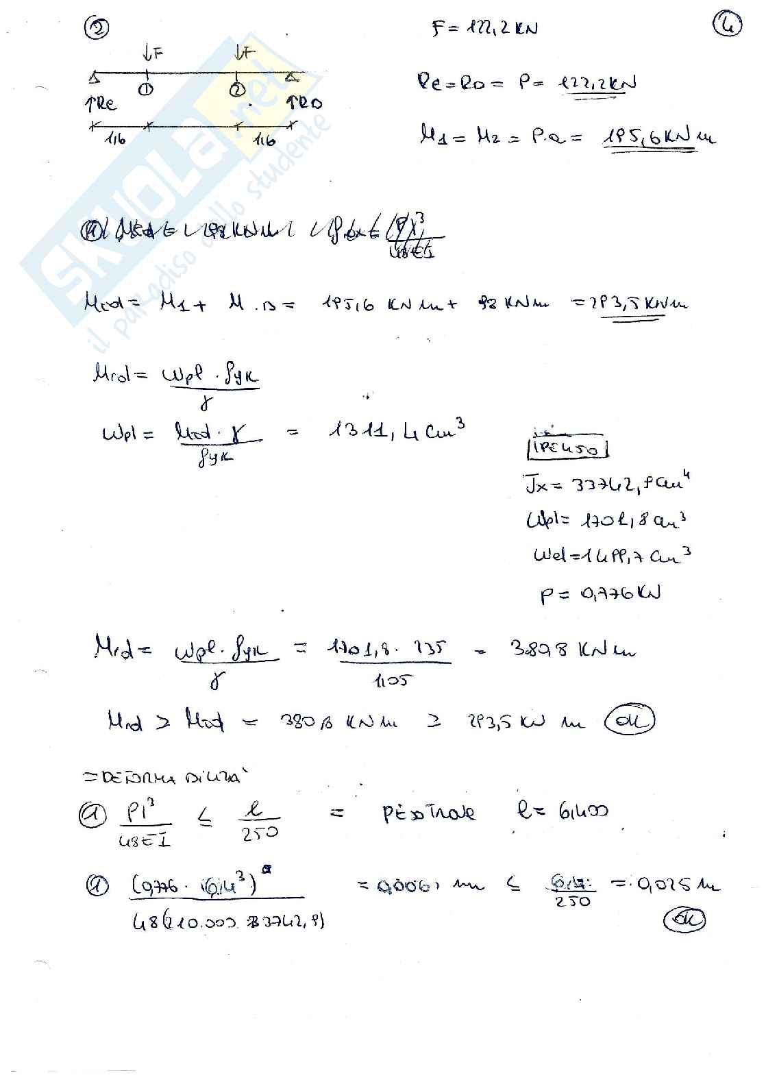 Esercizi di Tecnica delle costruzioni Pag. 16
