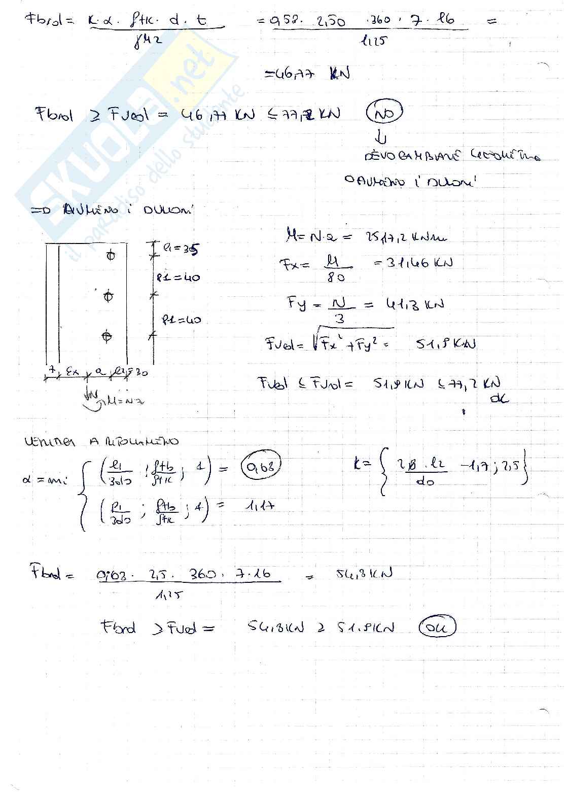 Esercizi di Tecnica delle costruzioni Pag. 21