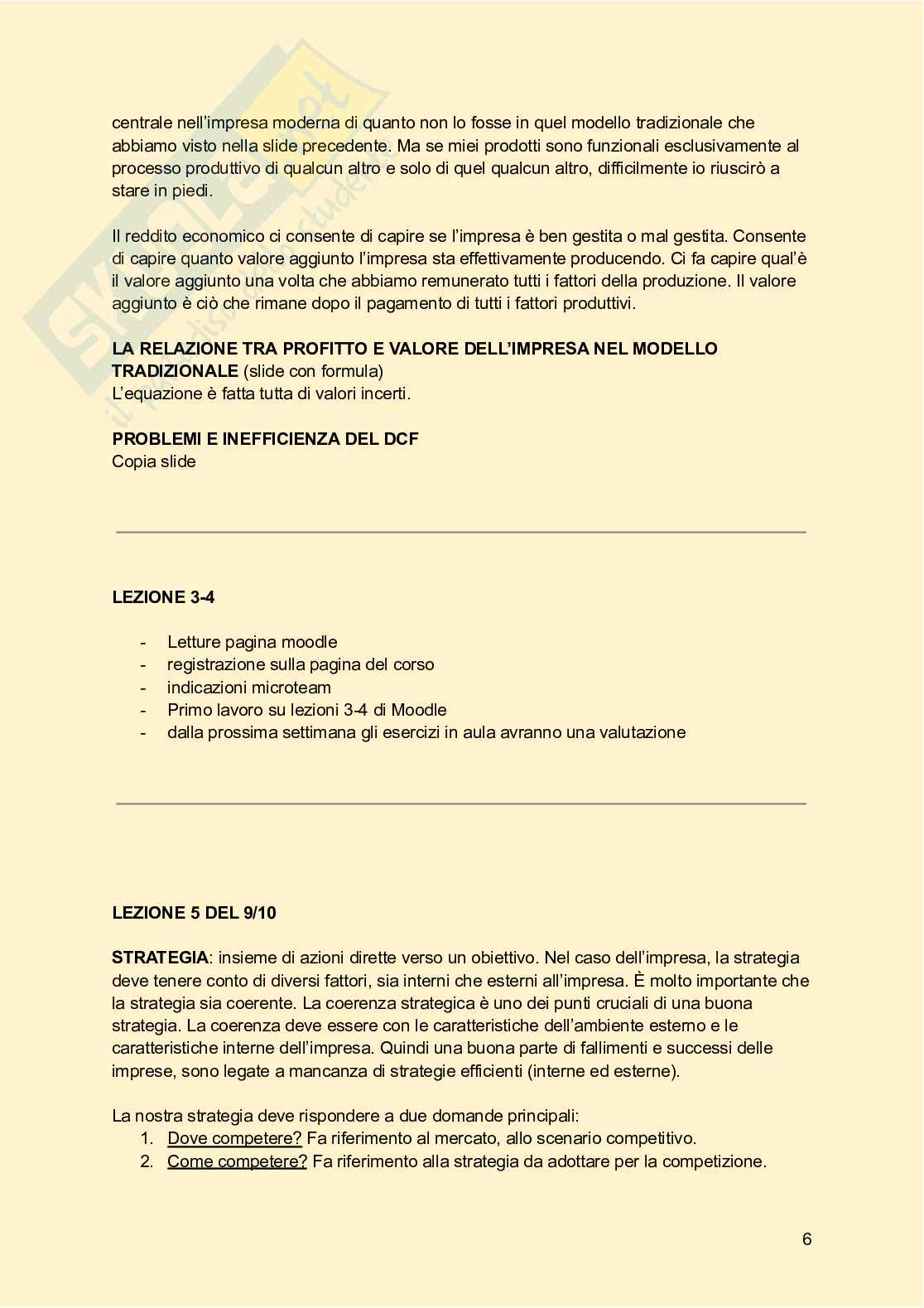 Appunti delle lezioni di Economia e gestione delle imprese Pag. 6
