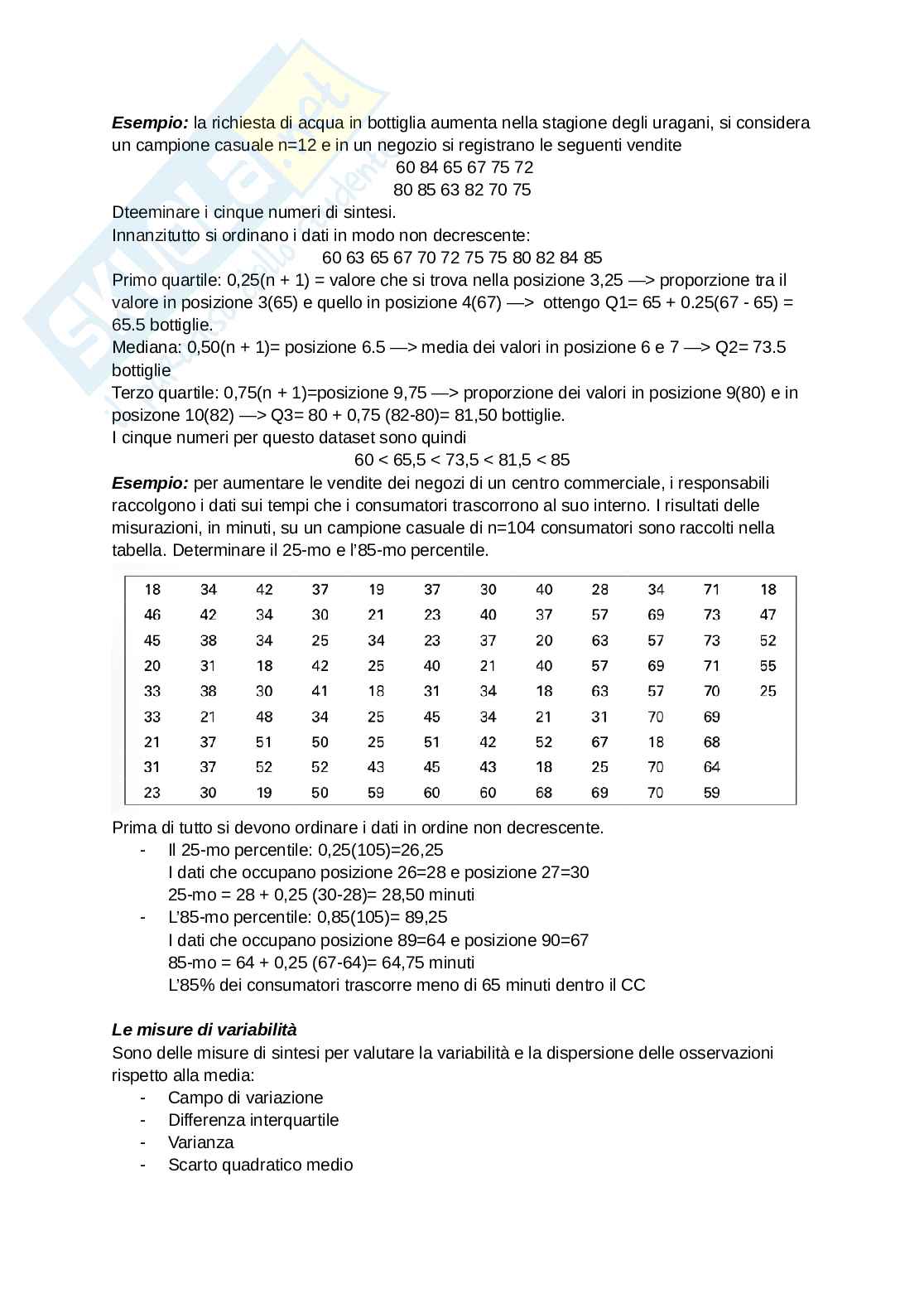 Appunti di Statistica  Pag. 16