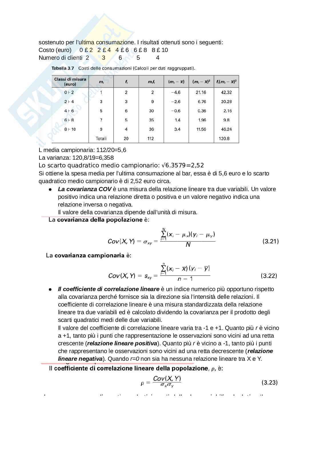 Appunti di Statistica  Pag. 21