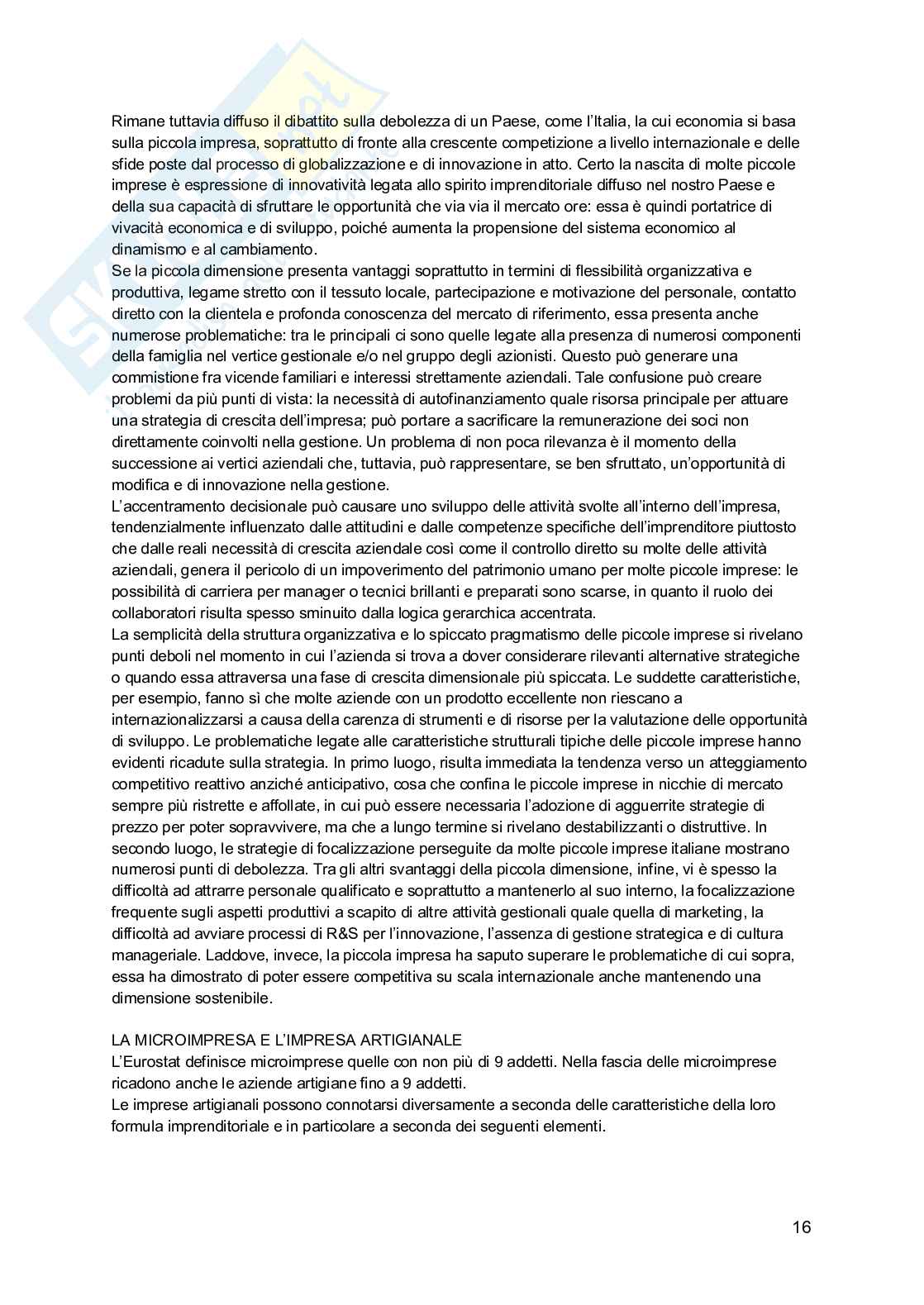 Economia e gestione delle imprese Pag. 16