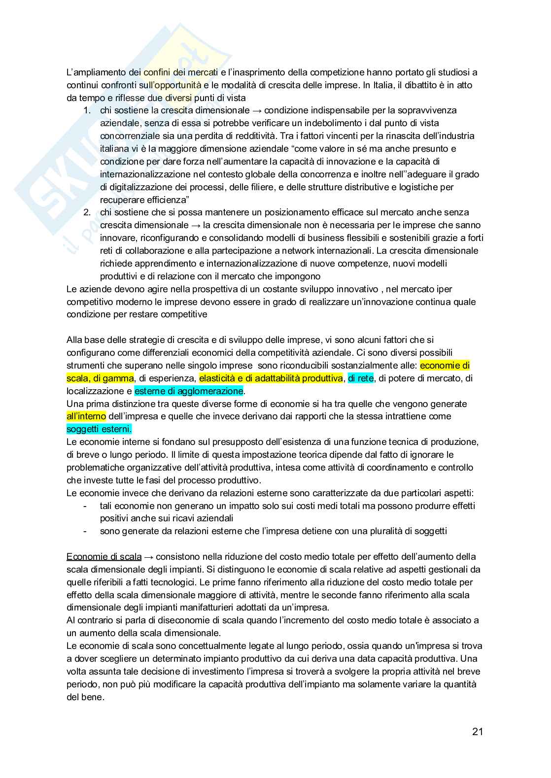 Economia e gestione delle imprese Pag. 21