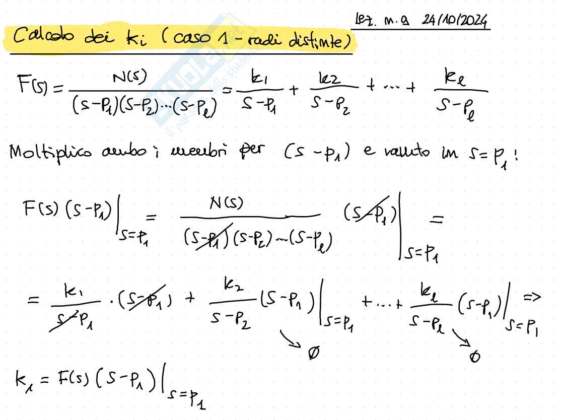 Scomposizione in fratti semplici Pag. 1