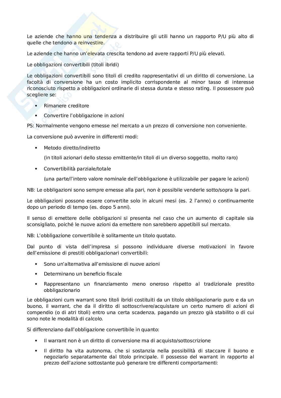 Riassunto con appunti di Economia degli Intermediari Finanziari Pag. 16
