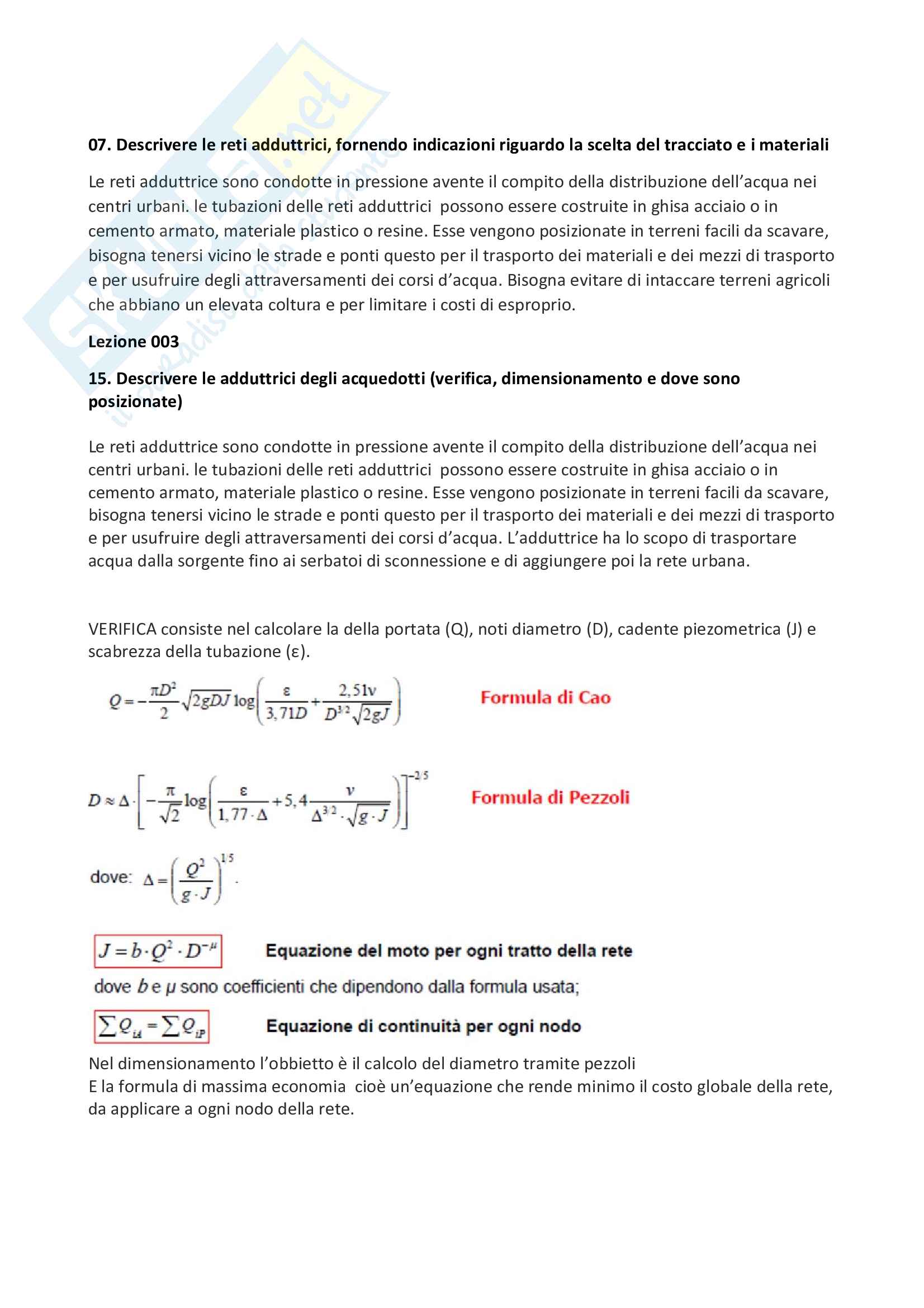 Paniere domande aperte Progettazioni idrauliche Pag. 2