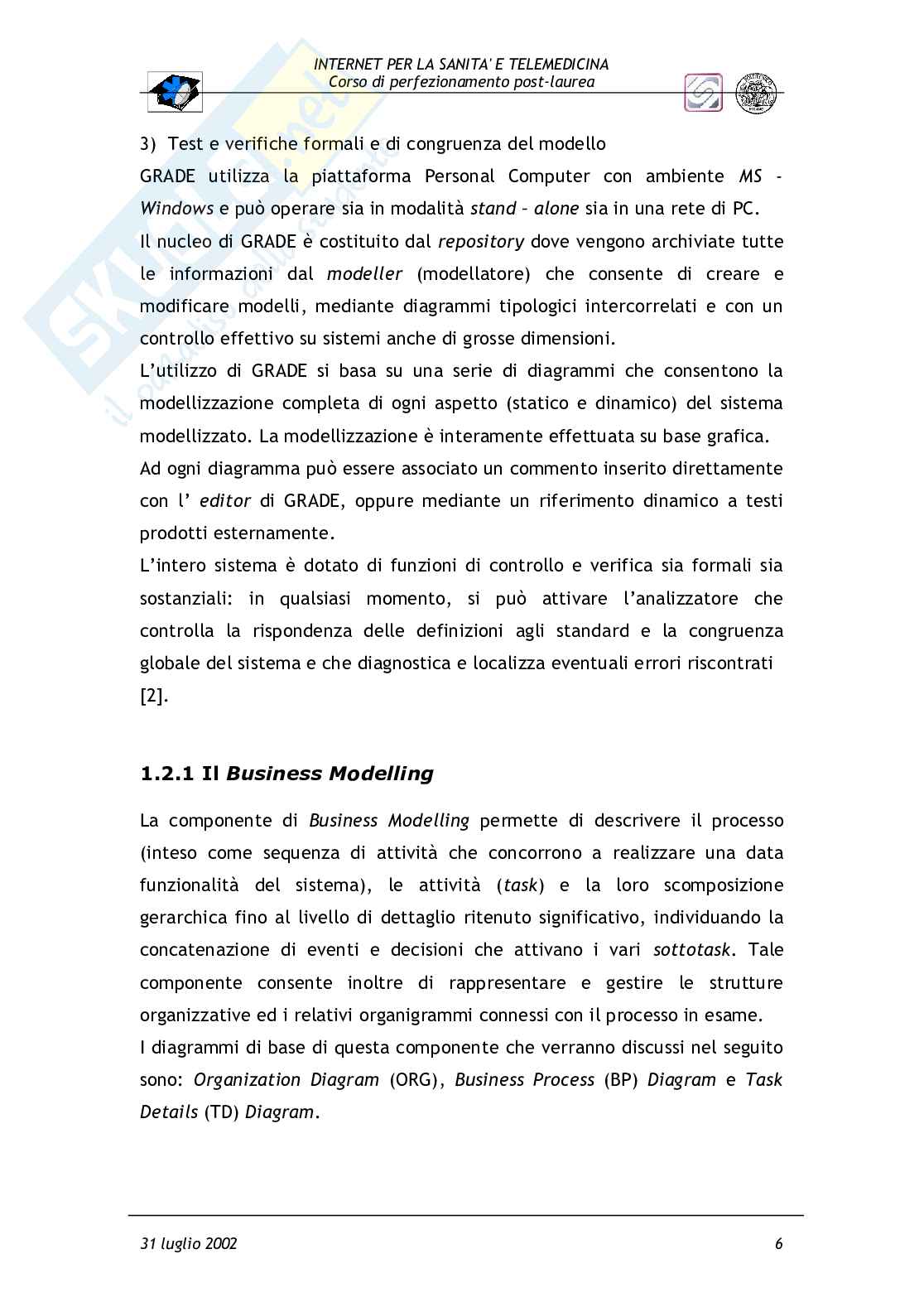 Analisi e modellizzazione del flusso informativo in modalità tradizionale e con sistema RIS-PACS presso una unità di radiodiagnostica Pag. 6