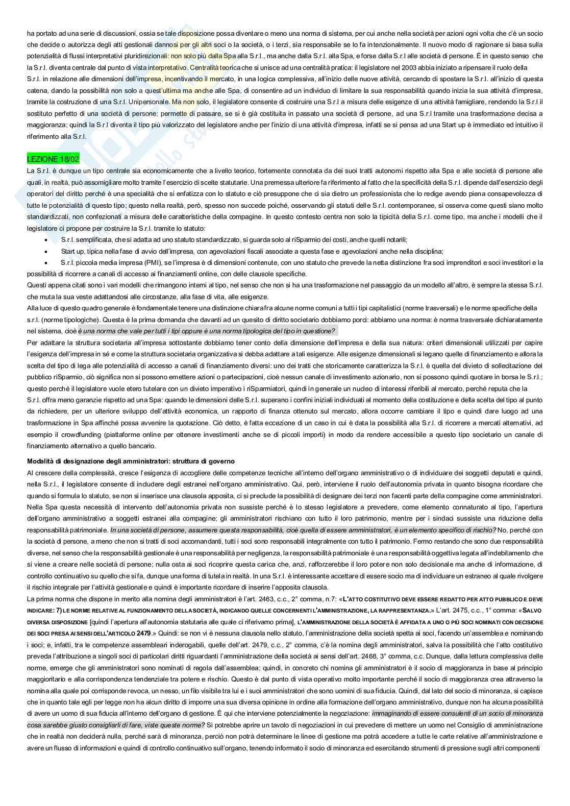 Diritto societario avanzato Pag. 2