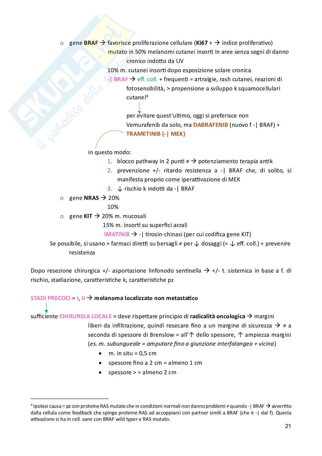Appunti schematizzati vari argomenti di Oncologia Pag. 21