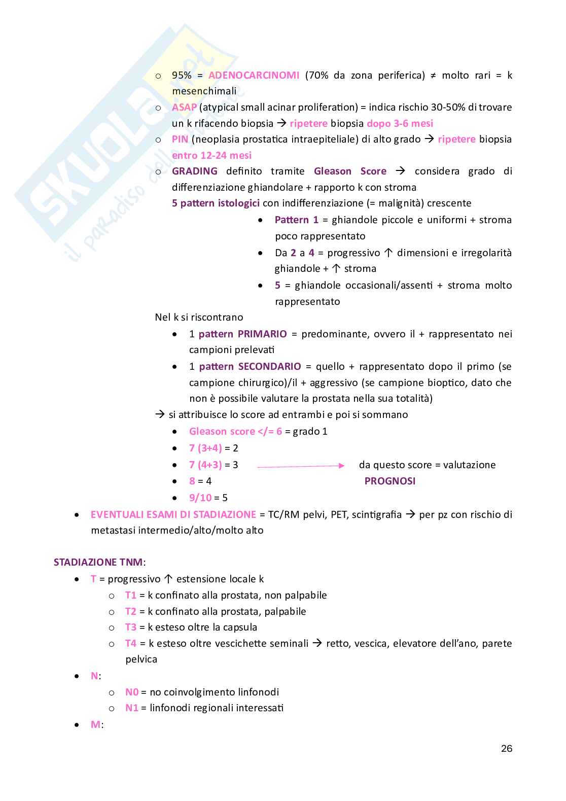 Appunti schematizzati vari argomenti di Oncologia Pag. 26