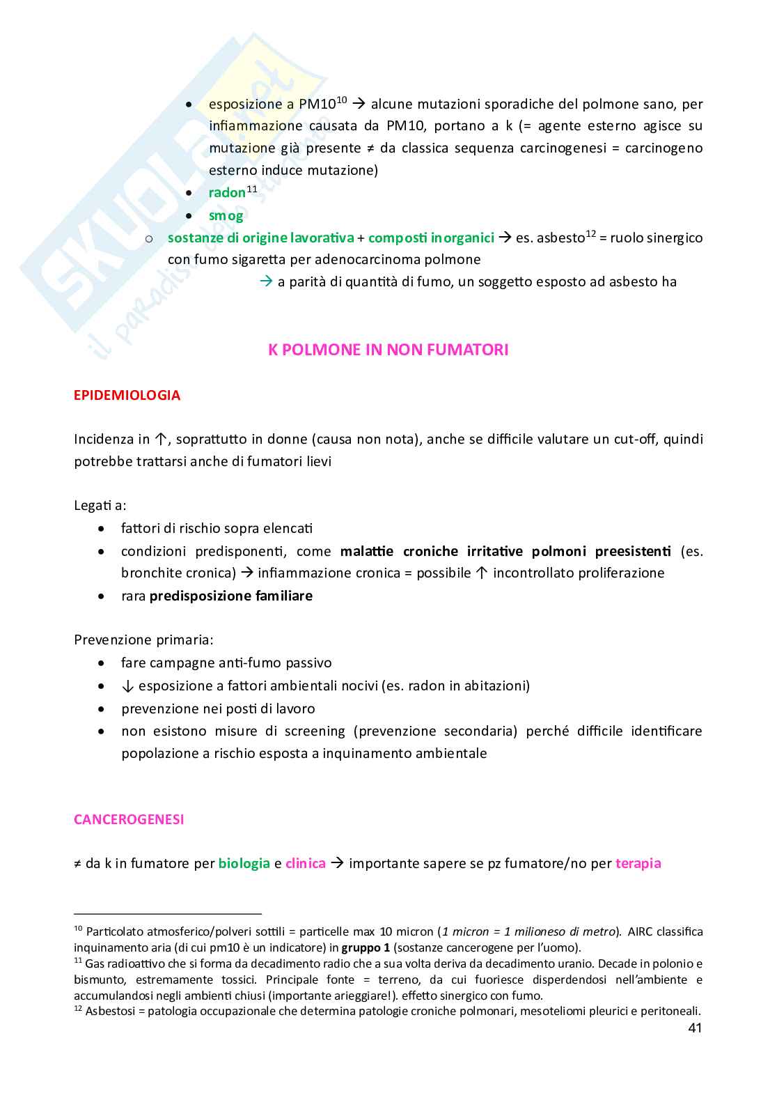 Appunti schematizzati vari argomenti di Oncologia Pag. 41