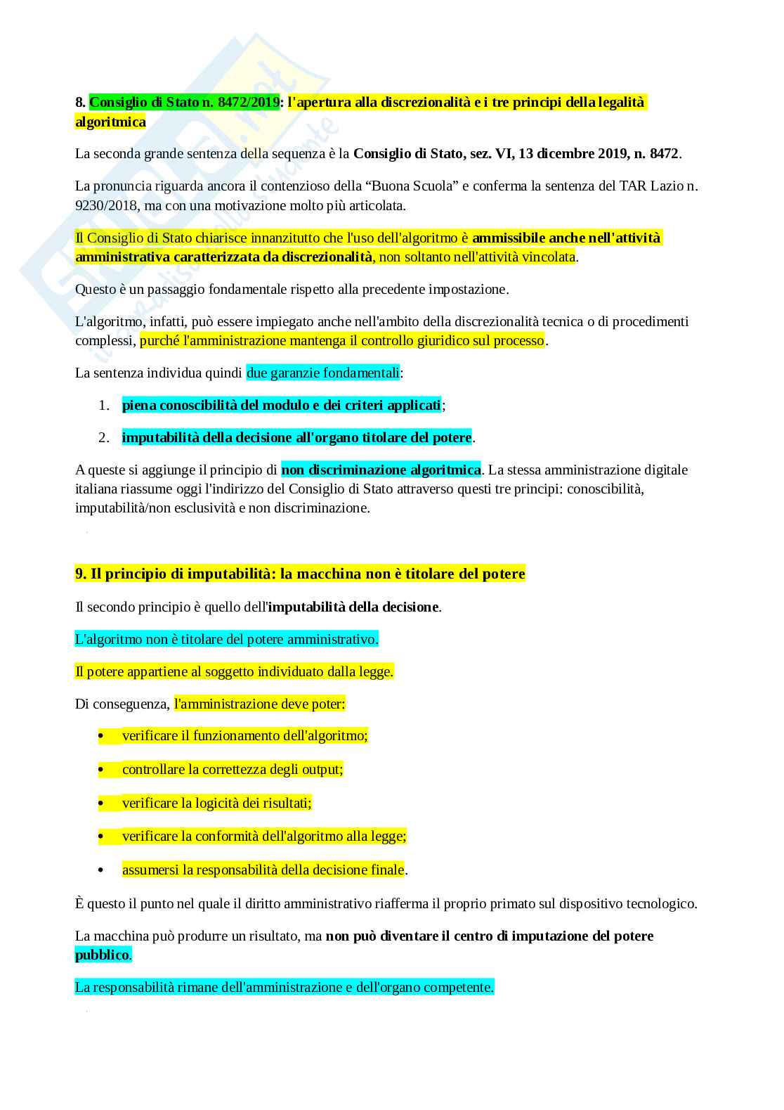 Decisione amministrativa algoritmica Pag. 6
