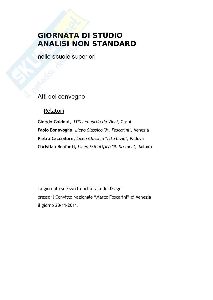 Giornata di Studio Analisi Non Standard 1 (ebook) Pag. 2