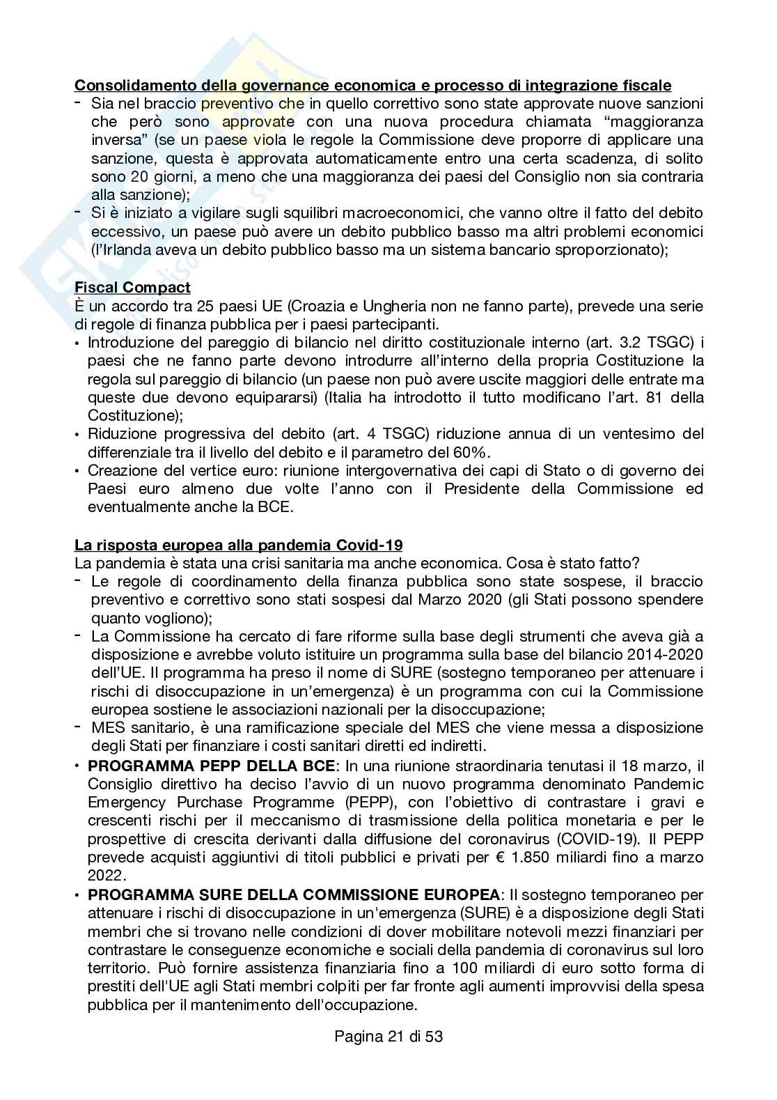 Appunti esame Diritto delle politiche europee Pag. 21