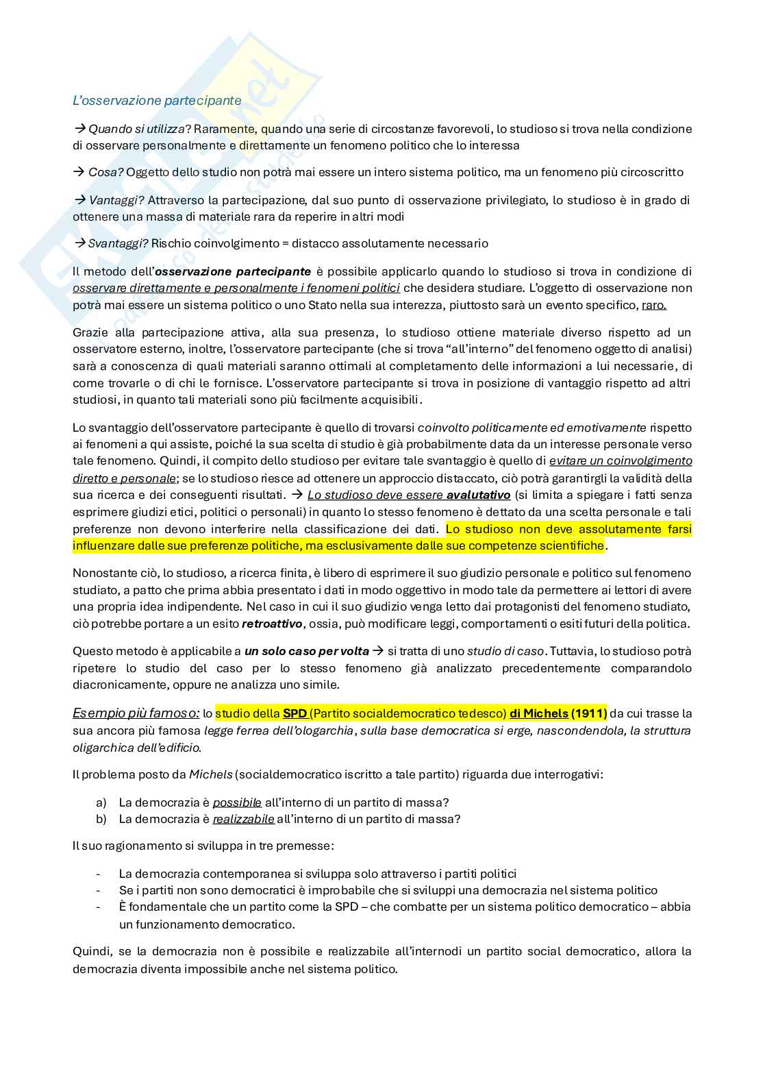 Appunti Scienza della politica Pag. 11