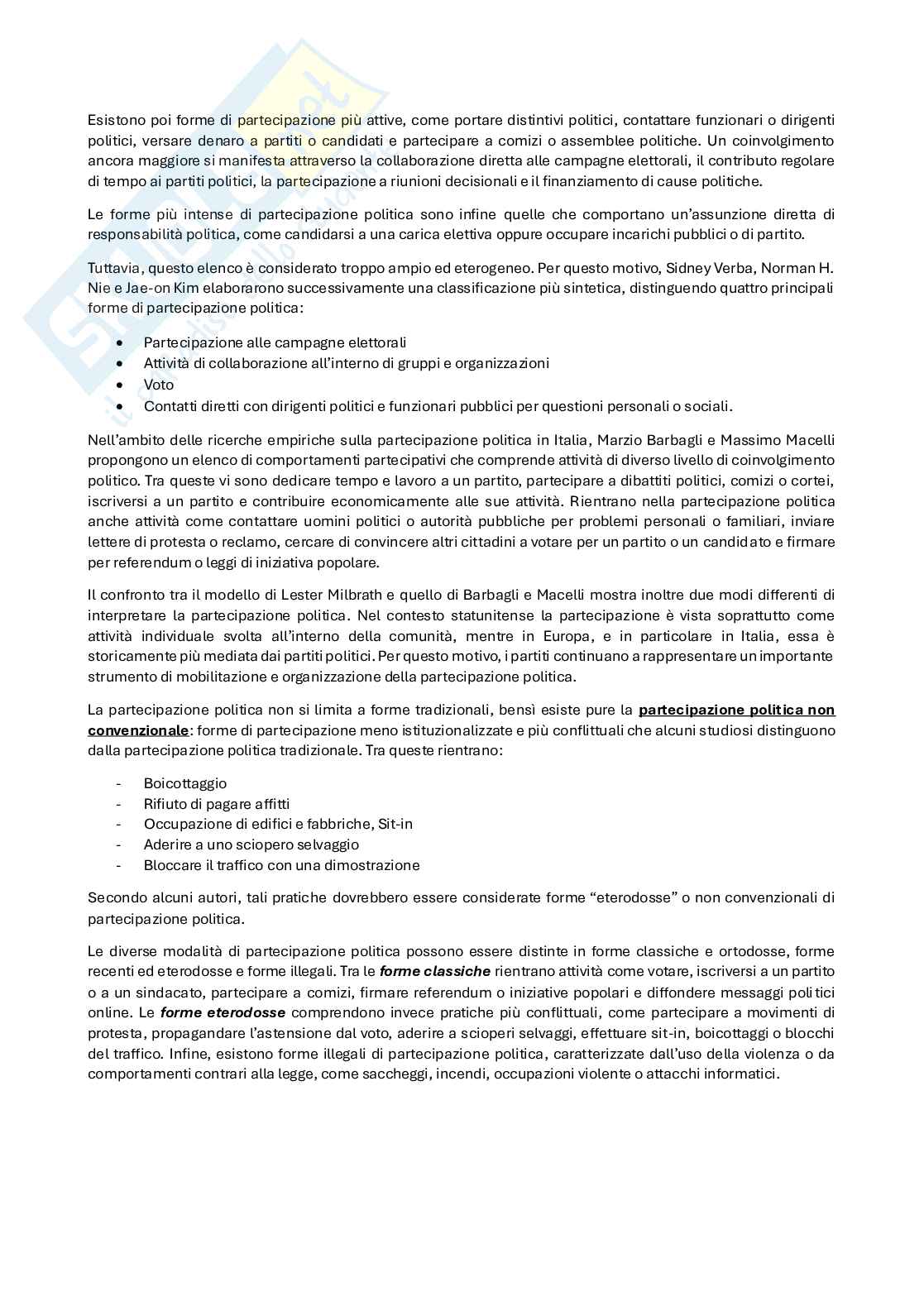 Appunti Scienza della politica Pag. 26