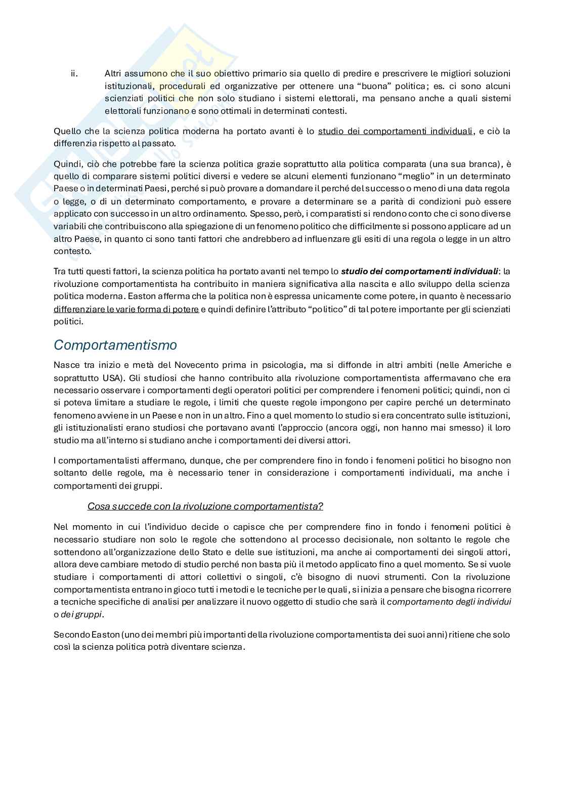 Appunti Scienza della politica Pag. 6