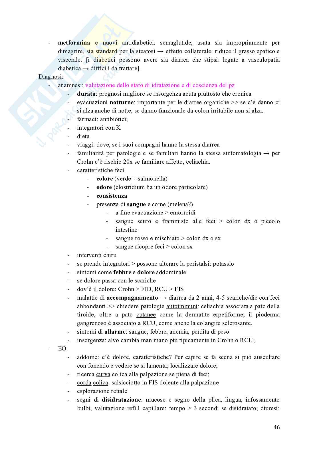 Schemi di Gastroenterologia Pag. 46