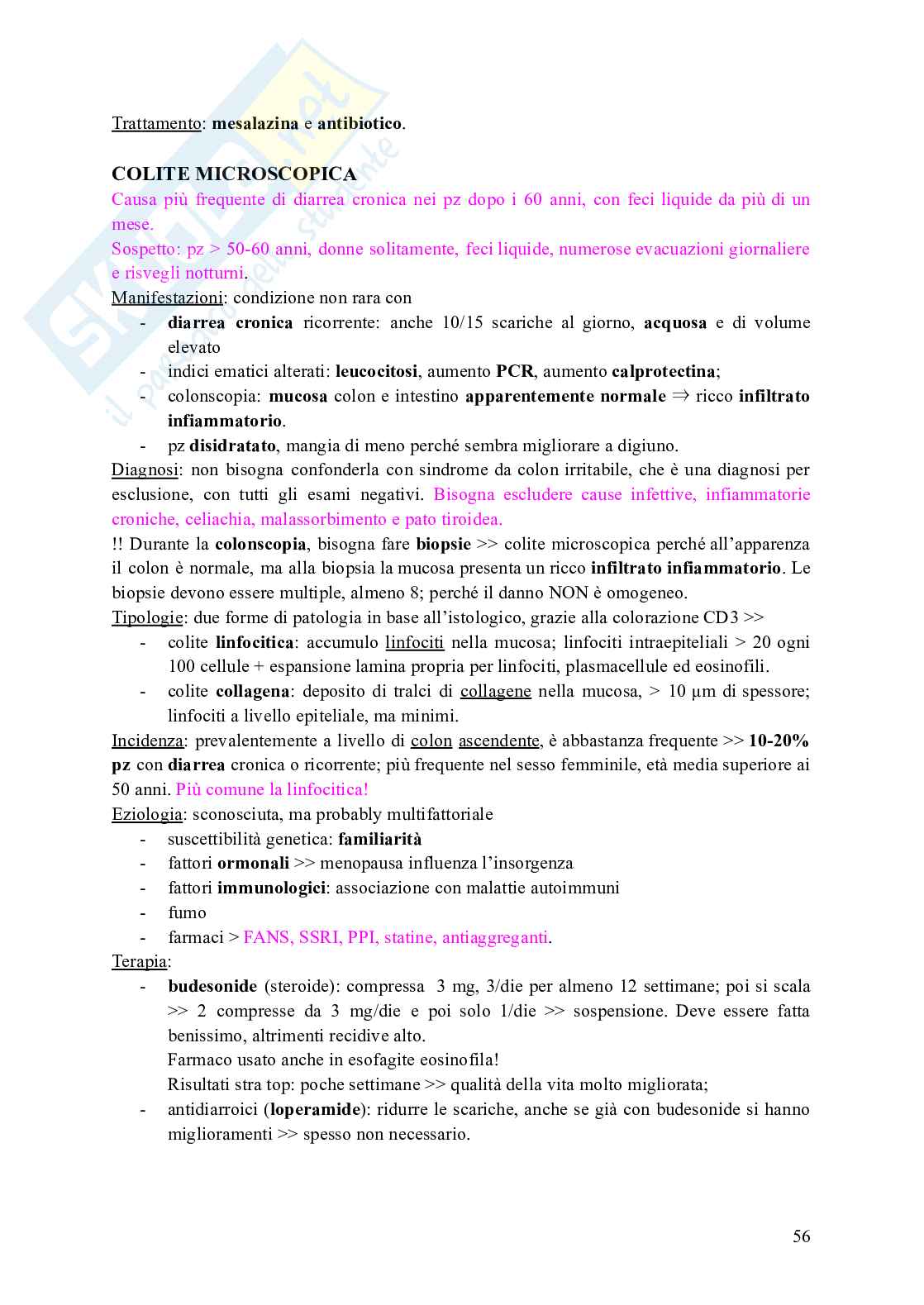 Schemi di Gastroenterologia Pag. 56