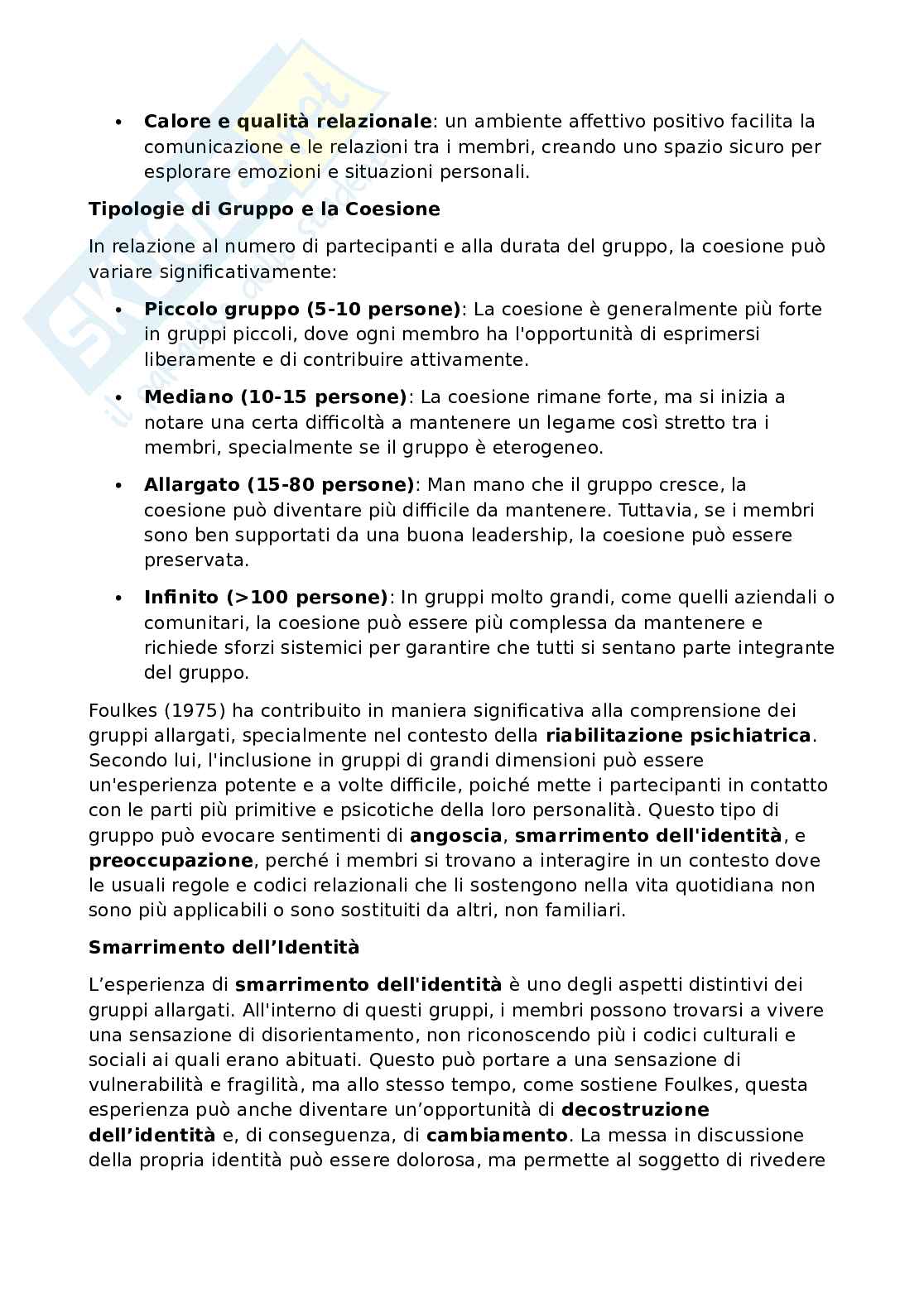 Psicologia dei gruppi concetti chiave della disciplina Pag. 11