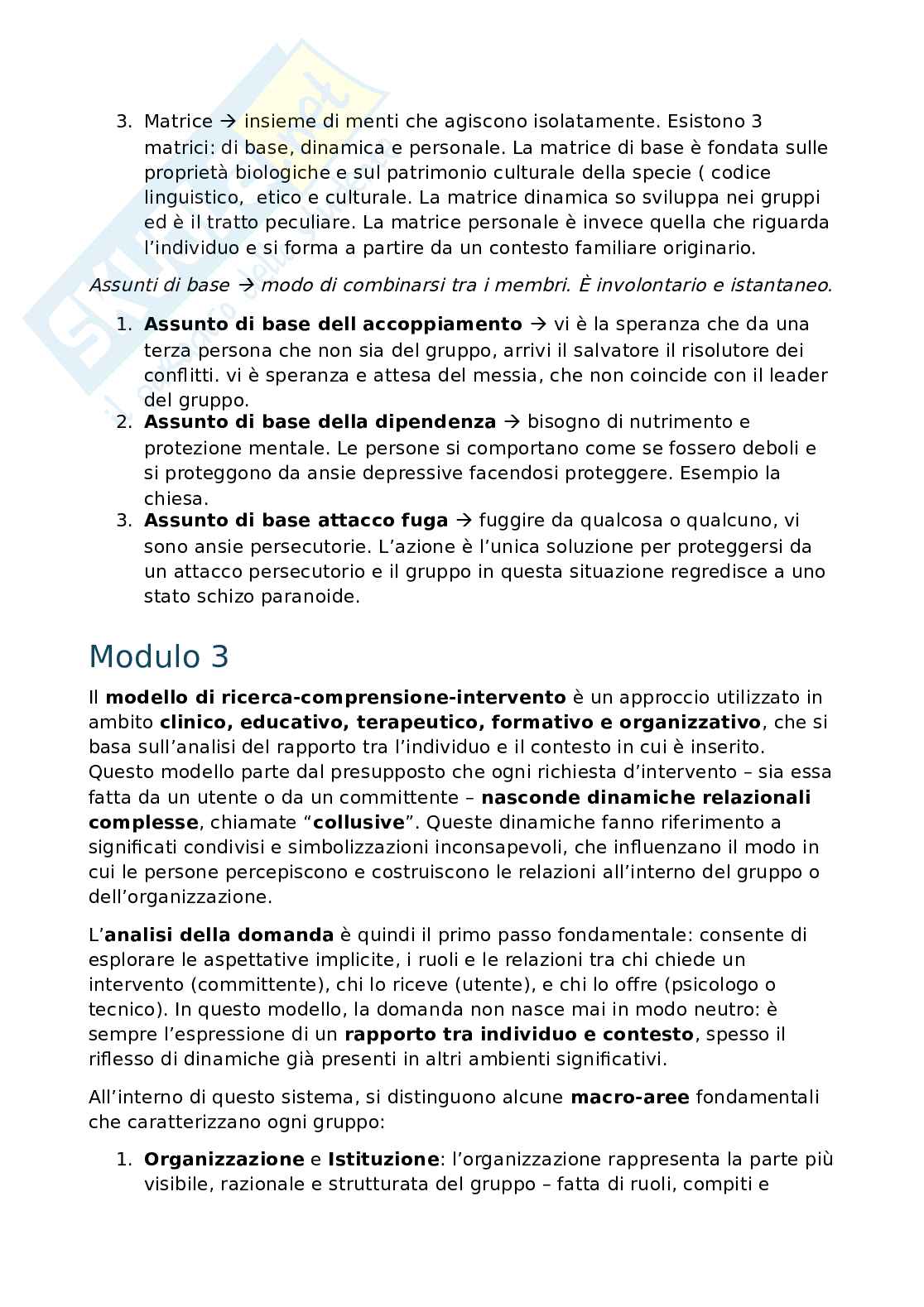 Psicologia dei gruppi concetti chiave della disciplina Pag. 6