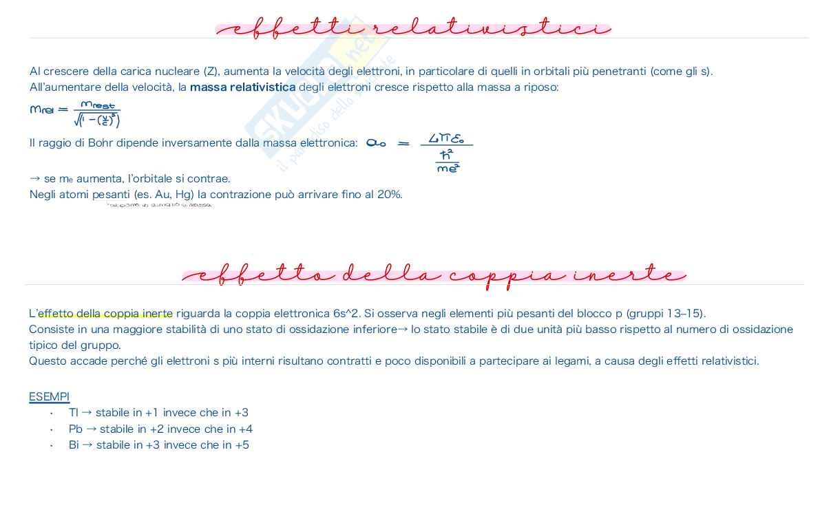 Chimica inorganica – Proprietà periodiche, polarizzabilità e simmetria molecolare Pag. 1