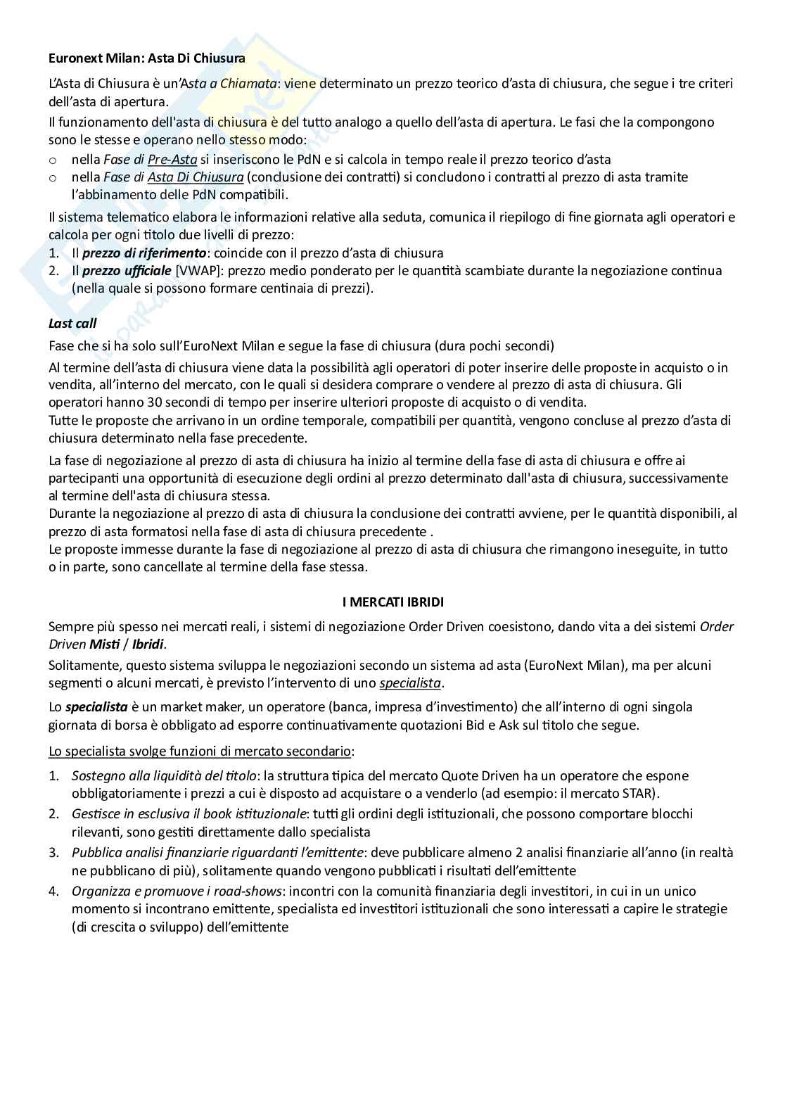 Appunti Economia del mercato mobiliare Pag. 16