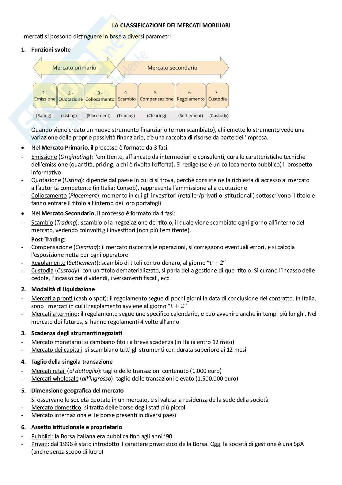 Appunti Economia del mercato mobiliare Pag. 2