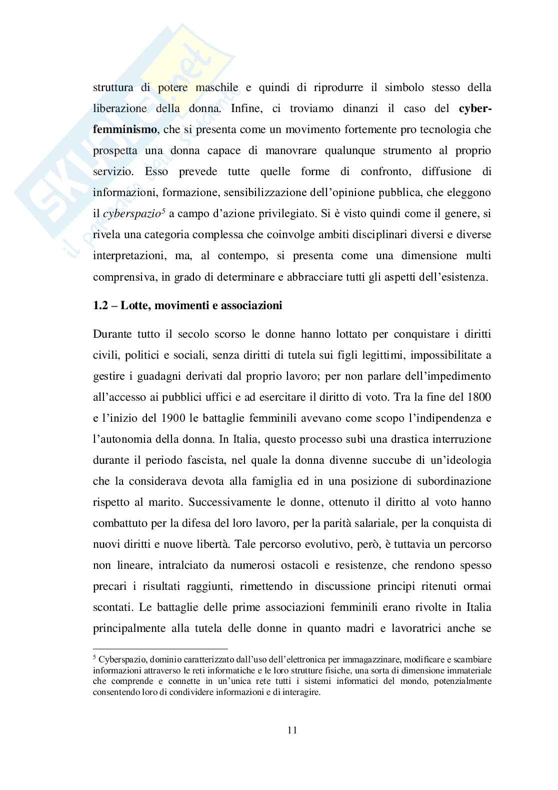 Disuguaglianze sociali - Discriminazione di genere nel mercato del lavoro Pag. 11