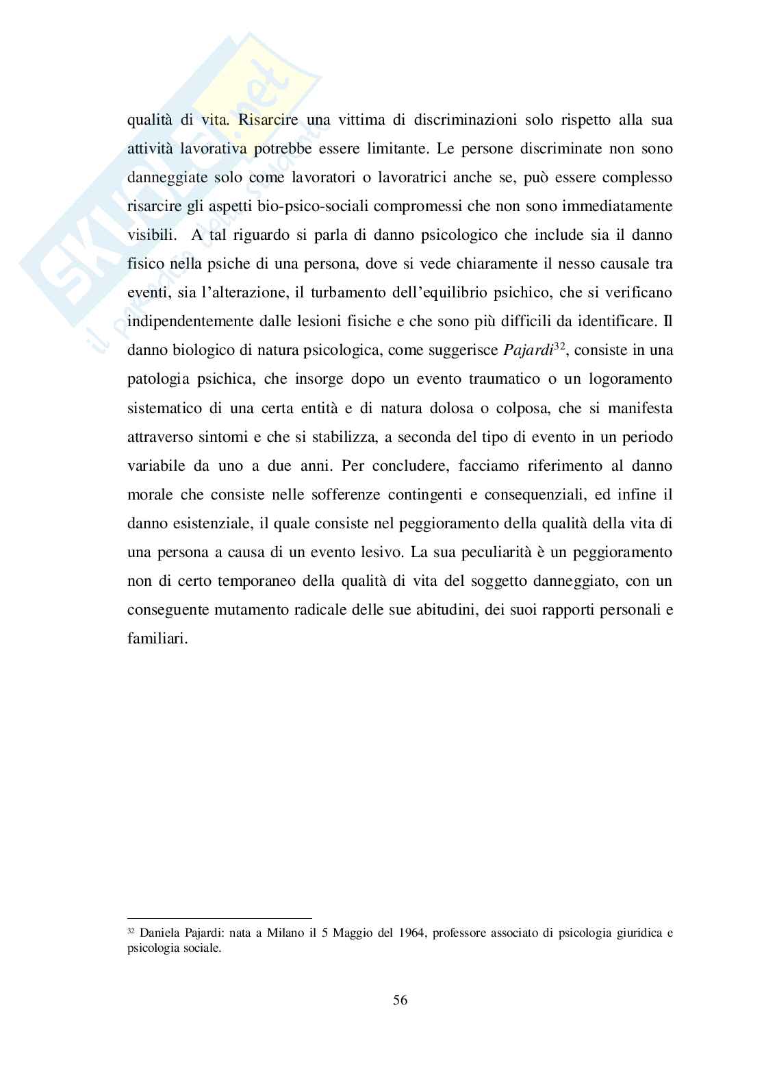 Disuguaglianze sociali - Discriminazione di genere nel mercato del lavoro Pag. 56