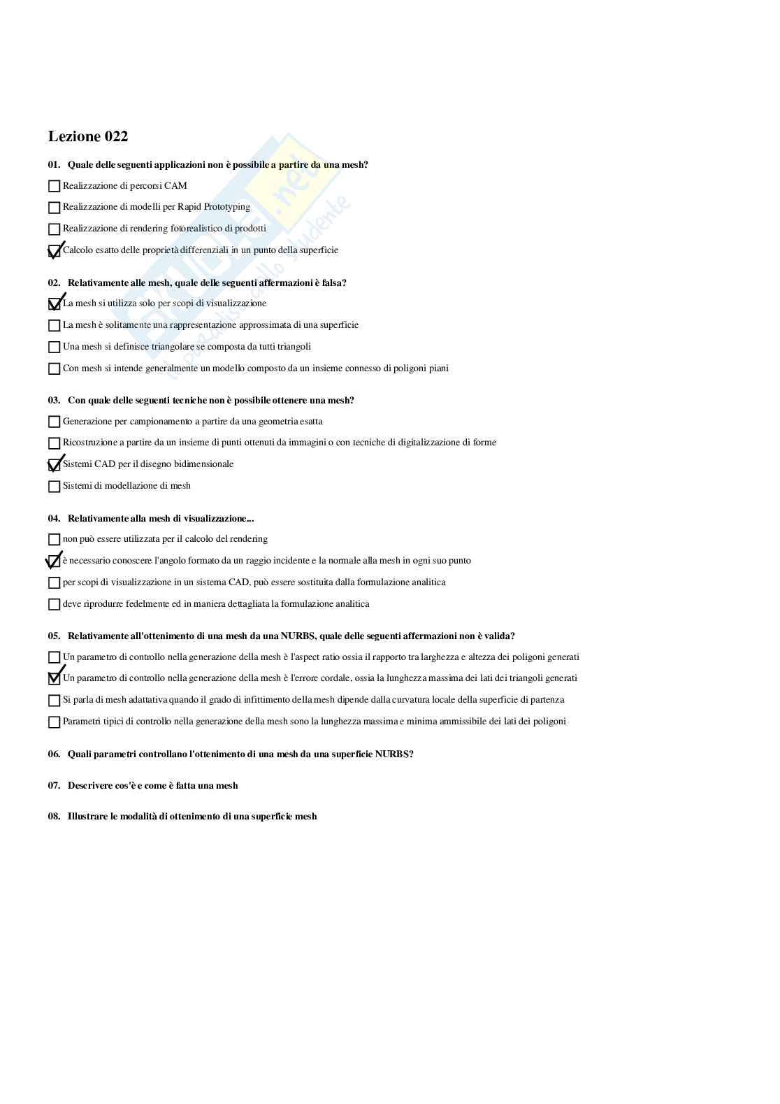 Paniere computer aided design (CAD)  - risposte multiple Pag. 21