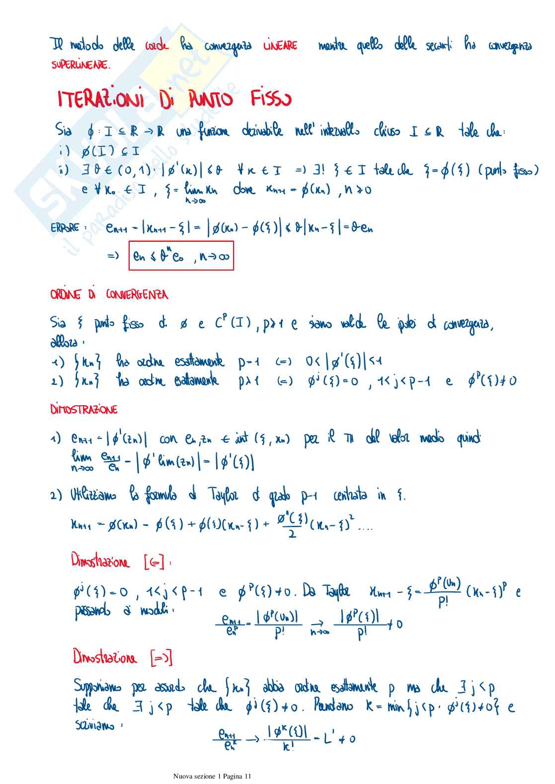 Calcolo numerico Pag. 11