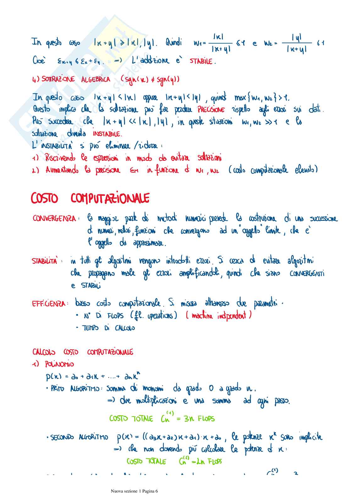 Calcolo numerico Pag. 6