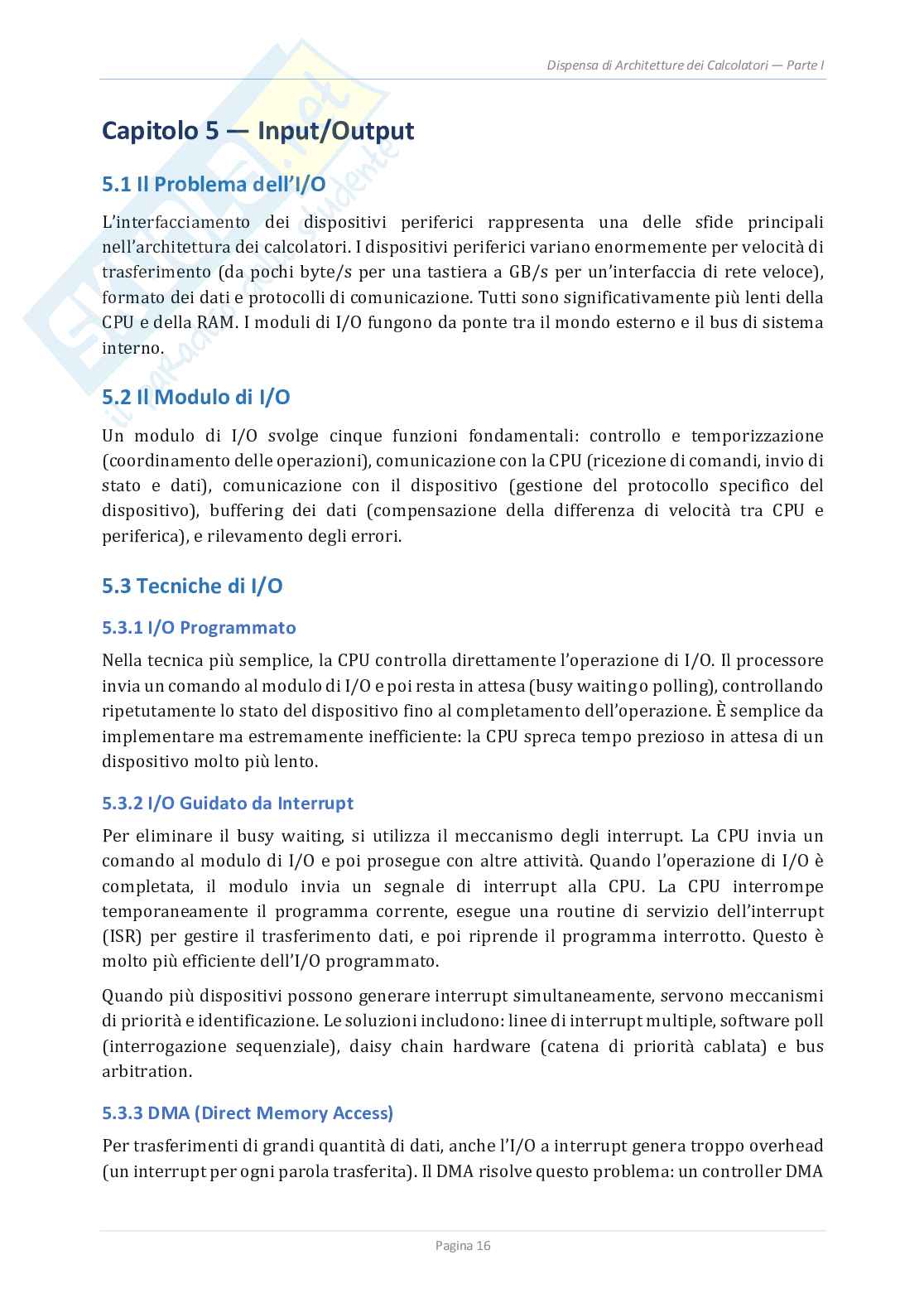 Schemi Architetture dei calcolatori e cloud computing Pag. 16