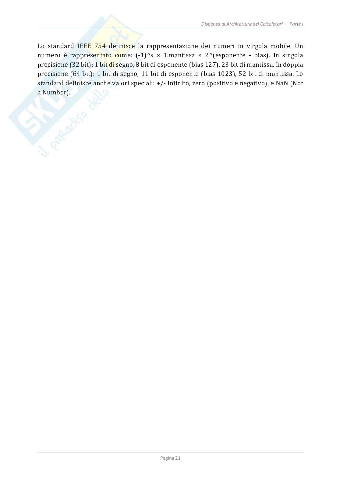 Schemi Architetture dei calcolatori e cloud computing Pag. 21