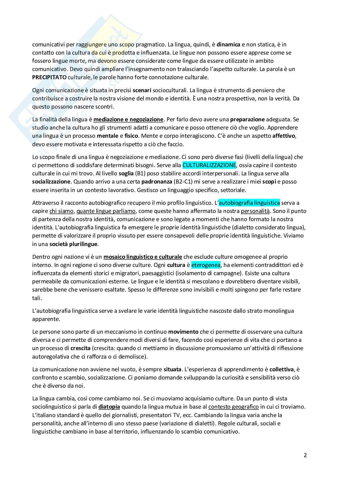 Comunicazione Interculturale - preparazione completa all'esame  Pag. 2