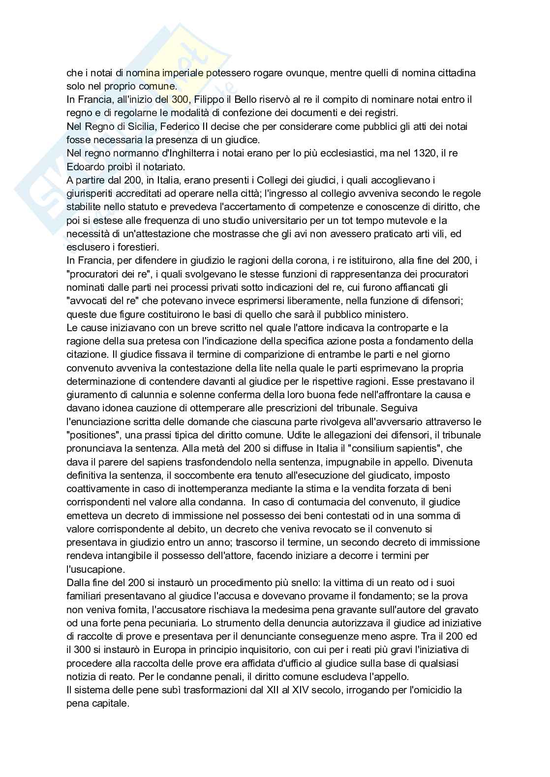 Riassunto esame Storia del diritto medievale, Prof. Bassani Alessandra, libro consigliato Storia del diritto in Europa (non frequentanti), Antonio Padoa Schioppa Pag. 11