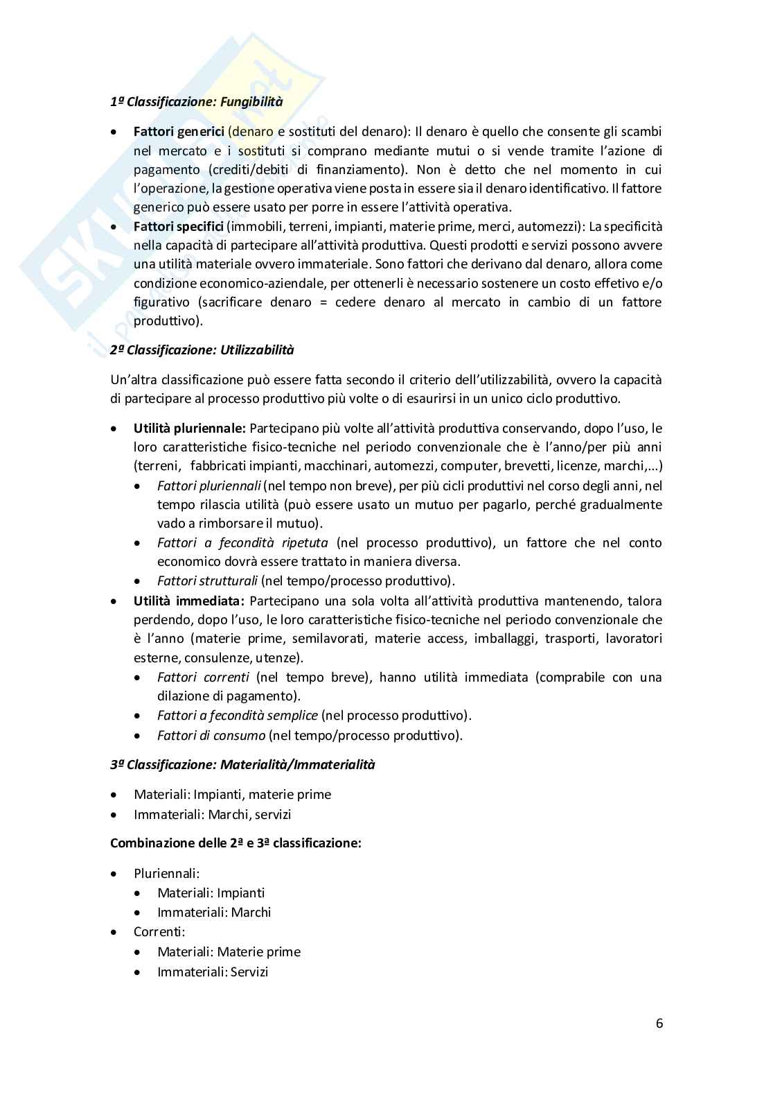 Appunti economia aziendale (prima parte) Pag. 6
