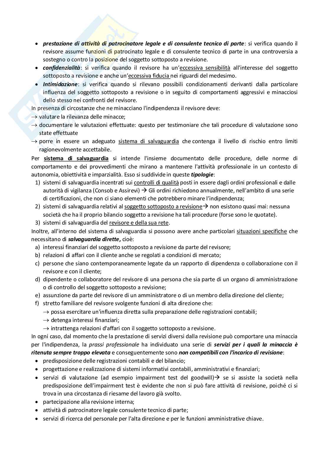 Appunti di Audit e controllo interno Pag. 16